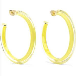 Alison Lou Medium Jelly Lucite hoop earrings